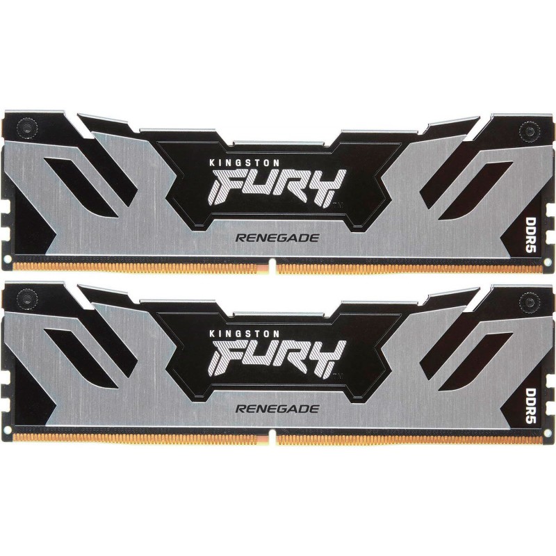 Kingston Пам'ять ПК DDR5 32GB KIT (16GBx2) 8000 FURY Renegade XMP Срібний