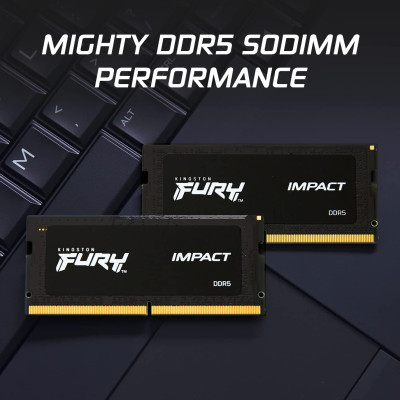 Kingston Пам'ять ноутбука Kingston DDR5 32GB KIT (16GBx2) 6000 FURY Impact XMP