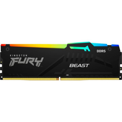 Kingston Пам'ять ПК DDR5 16GB 6800 FURY Beast RGB EXPO