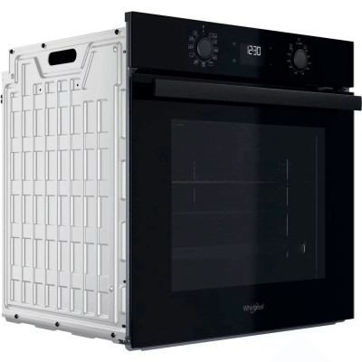 Whirlpool Духовий шафа електричний, 71л, A+, дисплей, конвекція, телескопічні напрямні, чорний