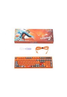 Akko Клавіатура механічна 3108 Naruto 108Key, CS Pink V2, USB-A, EN/UKR, No Led, Оранжевий