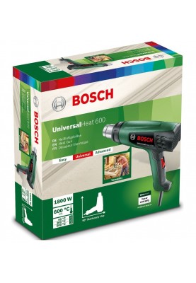 Bosch Фен будівельний UniversalHeat 600, 1800Вт, 50/300/600°C, 200/350/500л•хв, 0.53кг