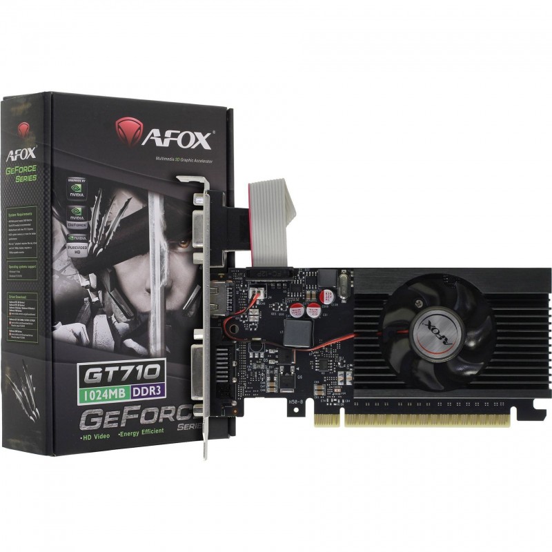 AFOX Відеокарта GeForce GT 710 1GB GDDR3