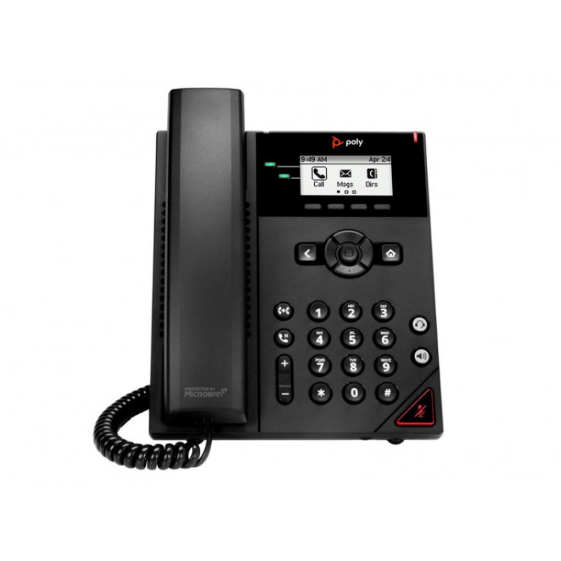 Poly SIP-телефон VVX 150, 2 лінії, PoE