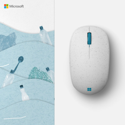 Microsoft Миша Ocean Plastic BT White