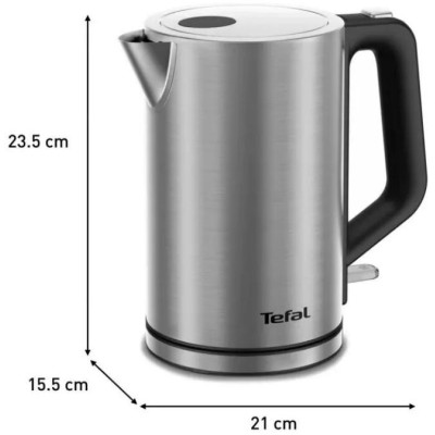 Tefal Електрочайник Bronx Electric, 1.7л, нерж. сталь, сірий