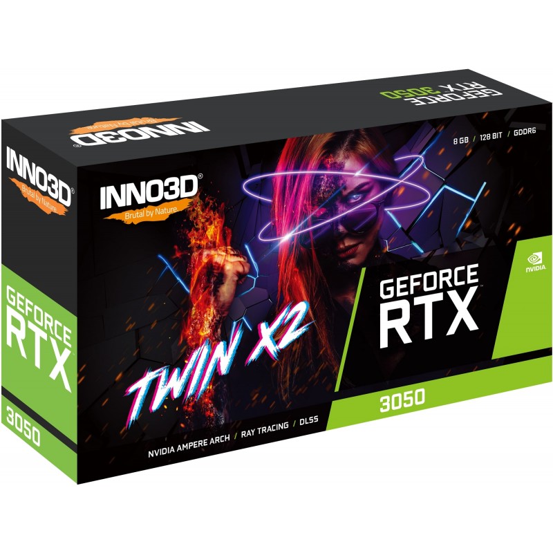 Inno3d Відеокарта GeForce RTX 3050 8GB GDDR6 Twin X2