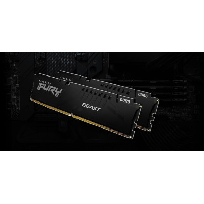 Kingston Пам'ять ПК DDR5 32GB KIT (16GBx2) 6000 FURY Beast EXPO