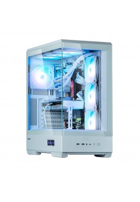 Zalman Корпус P50 DS без БР, 2xUSB3.0, 1xUSBType-C, 4x120мм ARGB, VGA 435мм, LCS ready, TG Side Panel, ATX, білий