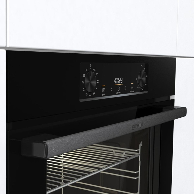 Gorenje Комплект (духовка електрична BO6735E05B + поверхня газова G641EB), 743547, чорн