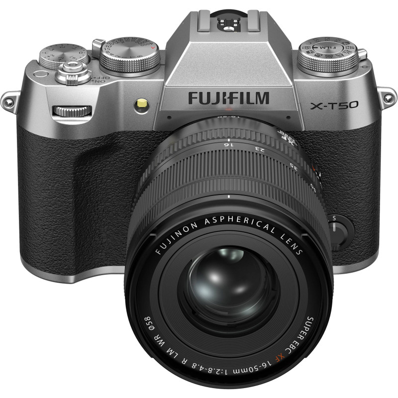 Fujifilm Цифр. фотокамера X-T50 + XF16-50mmF2.8-4.8 R LM WR Kit Silver