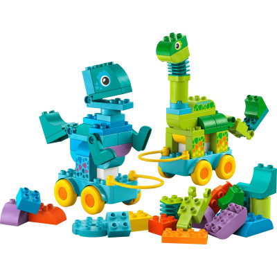 LEGO Конструктор LEGO DUPLO Town Динозаври на колесах 3в1 LEGO Конструктор LEGO DUPLO Town Динозаври на колесах 3в1