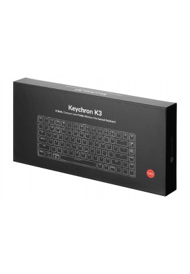 Keychron Клавіатура K3 84 Key Low Profile Gateron White LED Red