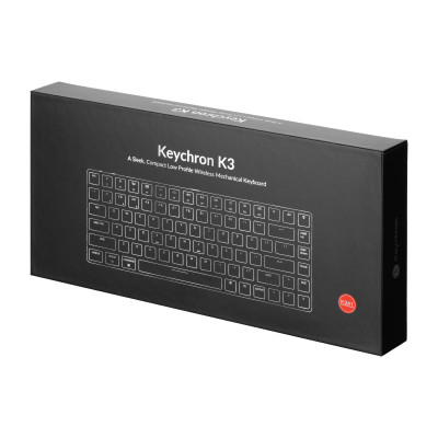 Keychron Клавіатура K3 84 Key Low Profile Gateron White LED Red