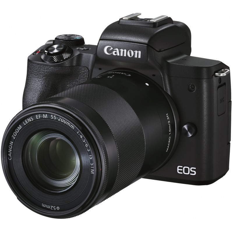 Canon Цифр. фотокамера EOS M50 Mk2 + 15-45 IS STM + 55-200 IS STM Black