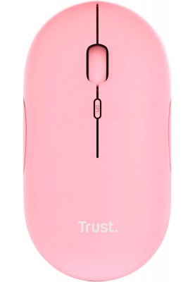 Trust Миша Puck Rechargeable Ultra-Thin BT WL Silent Pink