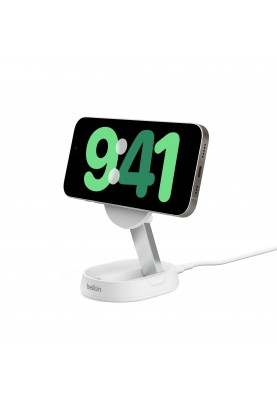 Belkin Зарядне бездротовий пристрій 15Вт Magnetic Stand Qi2, білий