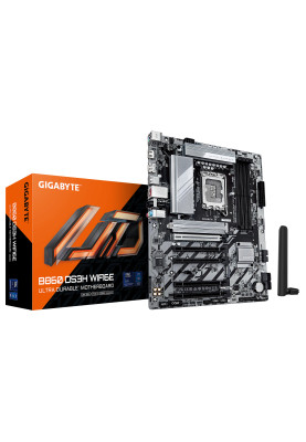 Gigabyte Материнська плата B860 DS3H WIFI6E sAM5 B860 4xDDR5 M.2 Wi-Fi BT HDMI DP ATX