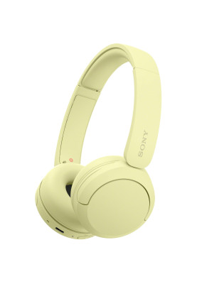 Sony Навушники On-ear WH-CH520 BT 5.2, SBC, AAC, Wireless, Mic, Жовтий