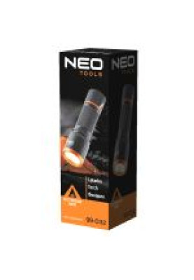 Neo Tools Ліхтар ручний, 200 люмен, 3 Вт, LED COB, алюмінієвий, 3xAA, IP20
