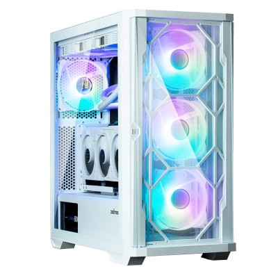 Zalman Корпус Z10 Duo, без БЖ, 2xUSB3.0, 1xUSB Type-C, 3x140мм ARGB, 1x120мм ARGB, VGA 395мм, LCS ready, TG Side Panel, EATX, білий