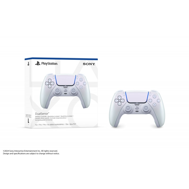 PlayStation Геймпад 5 Dualsense BT, Chrome Pearl