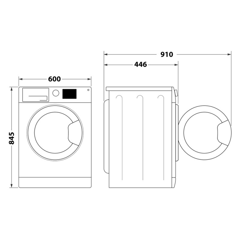 Indesit Пральна машина фронтальна, 6кг, 1000, A+++, 44.6см, дисплей, пара, інвертор, білий