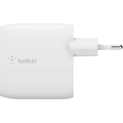 Belkin Зарядний пристрій мережевий 24Вт 2хUSB-A, кабель USB-A > Lightning, 1м, білий