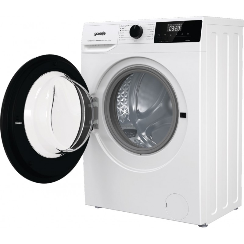 Gorenje Пральна машина фронтальна, 7кг, 1200, A+++, 43,5см, дисплей, пара, інвертор, білий