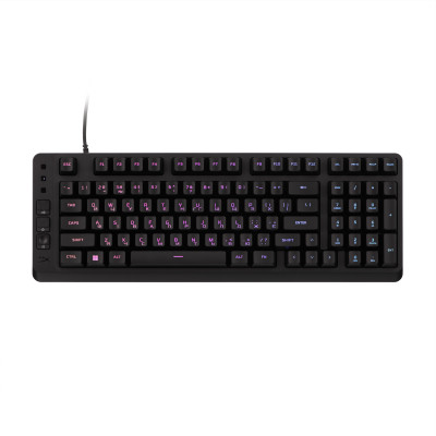 HyperX Клавіатура мембранна HyperX Alloy Origins EVE 1800 99key, Red, USB-A, EN/UA, RGB, чорний