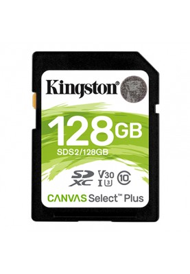 Kingston Карта пам'яті SD 128GB C10 UHS-I R100MB/s