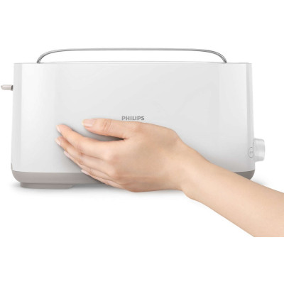 Philips Тостер Daily Collection, 1000Вт, пластик, 1 відділення, білий