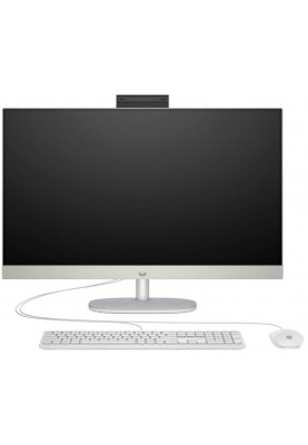 HP Комп'ютер персональний моноблок All-in-One 27" FHD IPS AG, AMD R7-7730U, 16GB, F512GB, UMA, WiFi, кл+м, DOS, білий