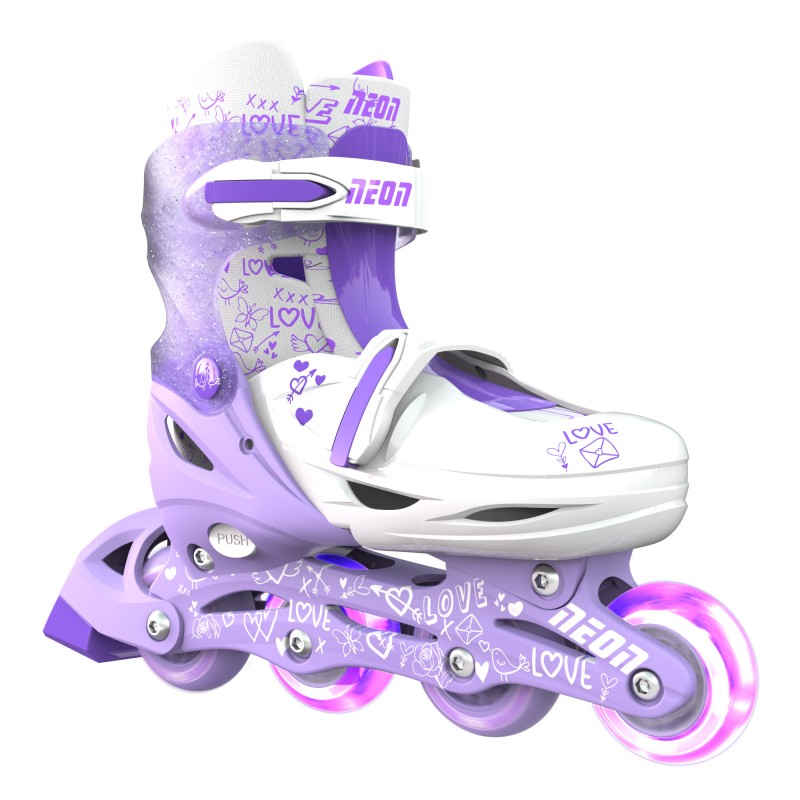 NEON Ролики Combo Skates Фіолетовий (Розмір 30-33)