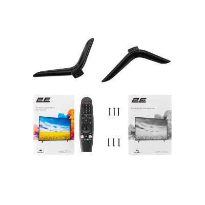 2E Телевізор 55` LED 4K 50Hz Smart WebOS Black soundbar