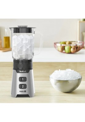 Tefal Блендер стаціонарний Minimix Glass 400Вт, чаша-700мл, ємність для смузі to go, скло, сірий