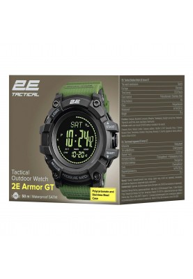 2E Tactical Тактичні годинники Armor GT Army Green з компасом та крокоміром