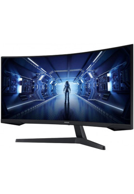 Samsung Монітор 34" Odyssey G5 C34G55TWW D-Sub, 2xHDMI, DP, VA, 3440x1440, 21:9, 165Hz, 1ms