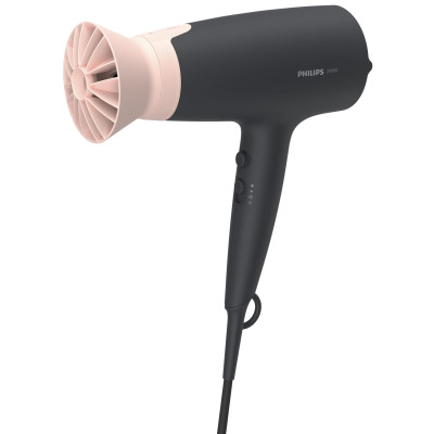 Philips Фен 3000 Series, 2100Вт, 3 режими, іонізація, хол. обдув, чорно-рожевий