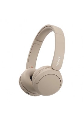 Sony Навушники On-ear WH-CH520 BT 5.2, SBC, AAC, Wireless, Mic, Бежевий