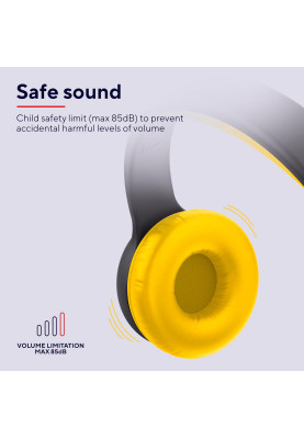 Trust Навушники On-ear Nouna Kids, Wireless, Mic, Чорний