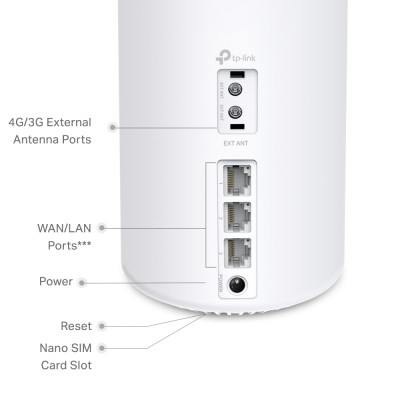 TP-Link Система WiFi-Mesh Deco X10 4G/LTE. AX1500, 3xGE LAN/WAN, 1мод