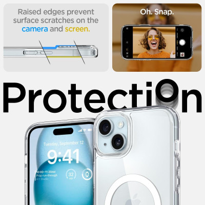 Spigen Чохол для Apple iPhone 15 Plus Ultra Hybrid MagFit, White