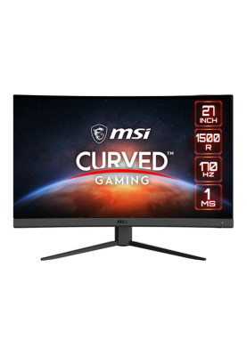 MSI Монітор 27" G27CQ4-E2, 2xHDMI, DP, VA, 2560x1440, 170Hz, 1ms, sRGB 114%, CURVED, AdaptiveSync