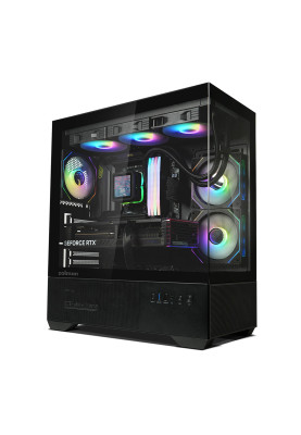 Zalman Корпус Chronix без БР, 1xUSB3.0, 1xUSB2.0, 1x Type C, 2x120мм ARGB Reverse, 1x120мм ARGB, VGA 410мм, LCS ready, TG Side/Front Panel, ATX, чорний