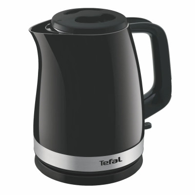 Tefal Електрочайник Delfini 1.7л, пластик, сріблясто-чорний