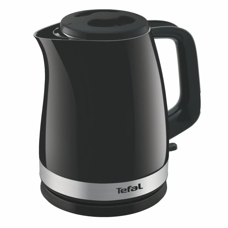 Tefal Електрочайник Delfini 1.7л, пластик, сріблясто-чорний