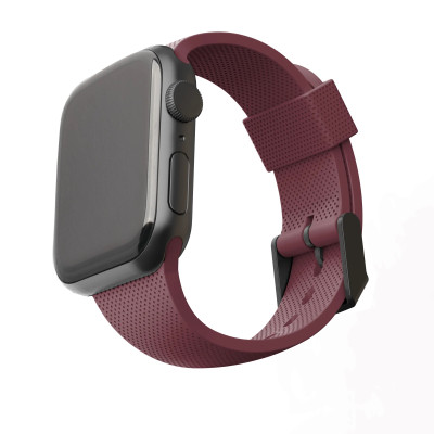 UAG Ремінець [U] для Apple Watch 44/42 [U] Dot Silicone, Aubergine