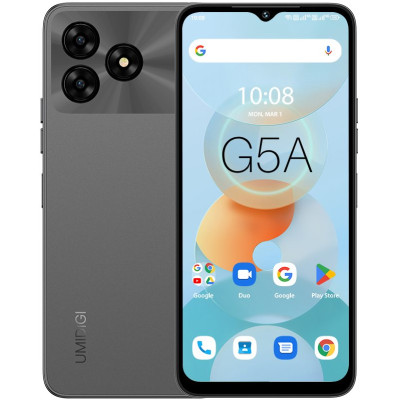 UMIDIGI Смартфон G5A (MP38) 6.52" 4/64ГБ, 2SIM, 5000мА·год, сірий
