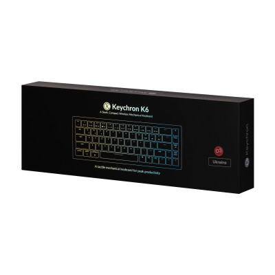 Keychron Клавіатура K6 68 Key Gateron White LED Brown